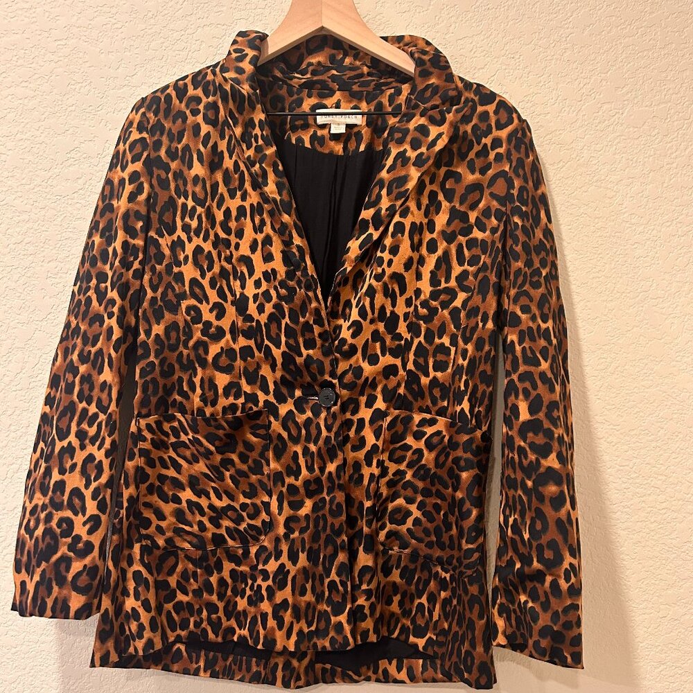 Honey Punch Women's Leopard Print Blazer Size Small